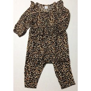 2 - Leopard Print Baby Girls Romper 2 sizes